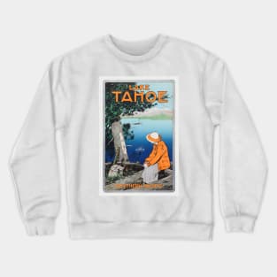 Lake Tahoe Vintage Travel Poster 1923 Crewneck Sweatshirt